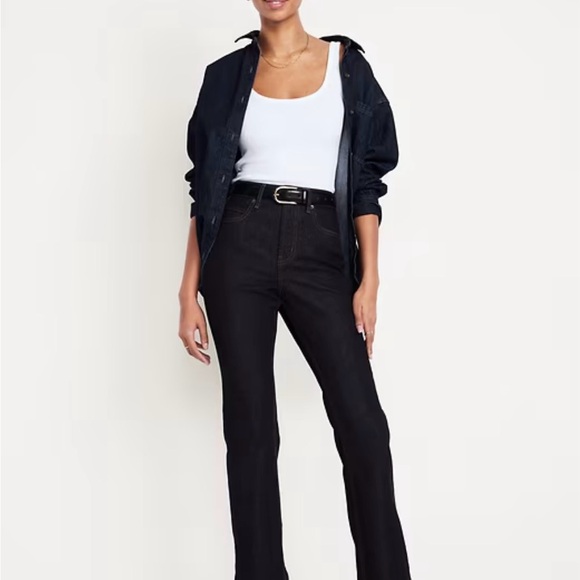 NWT Old Navy Dark wash extra high-rise baby bootcut 4 petite - Picture 6 of 6